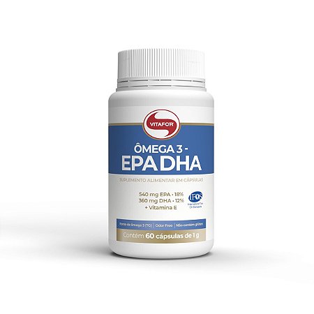 Ômega 3 EPA – DHA 1g I Vitafor (60 cápsulas)