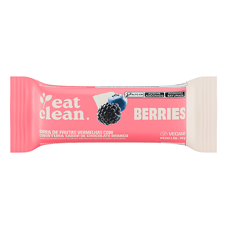 Barrinha de Frutas Vermelhas Berries - EAT CLEAN (30g)