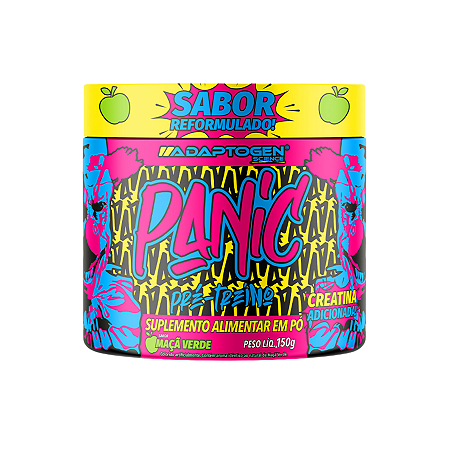 Panic Pré-Treino | Adaptogen - Sabor Maçã Verde (150g)