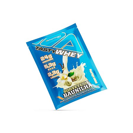 Packet Tasty Whey Sachê  I Adaptogen - Sabor: Sorvete de Baunilha (34g)