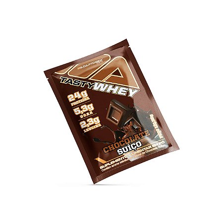 Packet Tasty Whey Sachê  I Adaptogen - Sabor: Chocolate Suíço (34g)