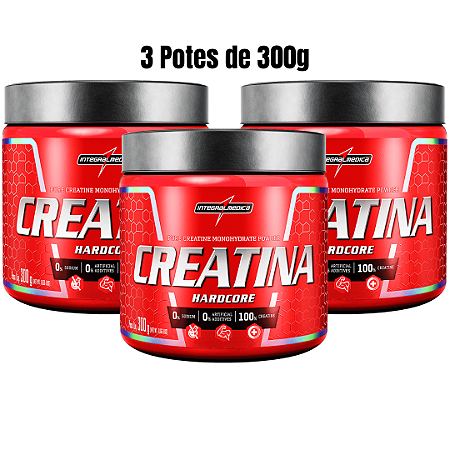 Combo 3 Creatinas Integramedica 300g 100% Pura (3 potes)