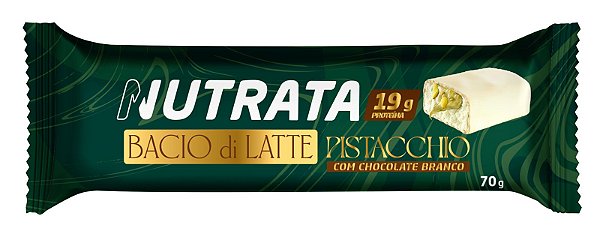 Barra Proteica Bacio di Latte | Nutrata - Sabor Pistache (70g)