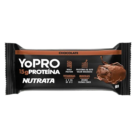 Barra Proteica YoPro | Nutrata - Sabor Chocolate (55g)
