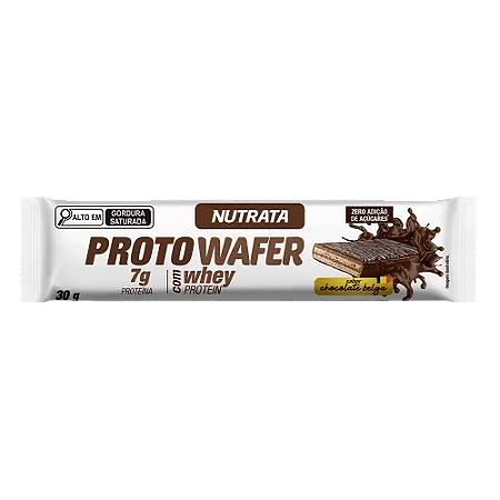 Proto Wafer | Nutrata - Sabor Chocolate Belga (30g)