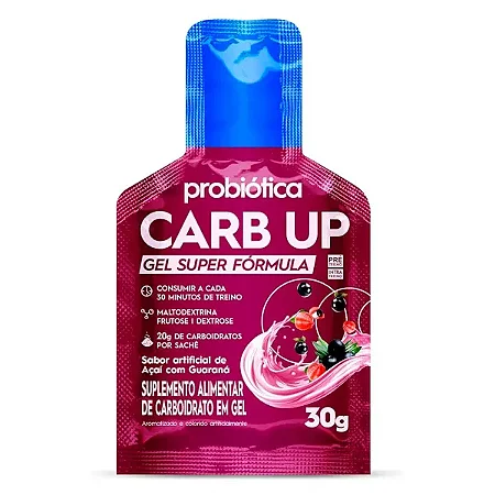 Carb Up Gel Super Fórmula I Probiotica - Sabor: Açaí com Guaraná (30g)