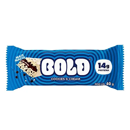 Barra de Proteína | Bold – Sabor: Cookies & Cream (40g)