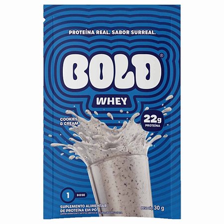 Whey Protein Sachê | Bold – Sabor: Cookies & Cream (30g)