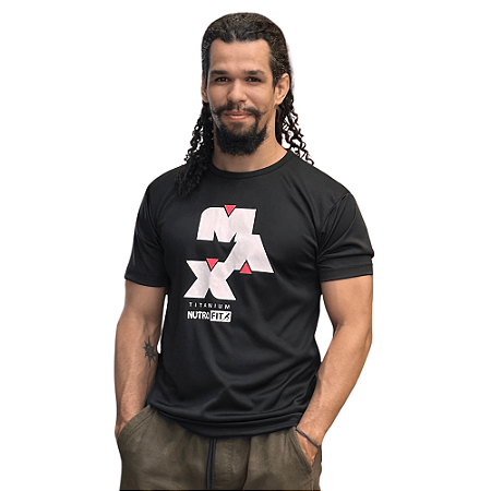 Camiseta Max Titanium Dry Fit - Cor: Preta