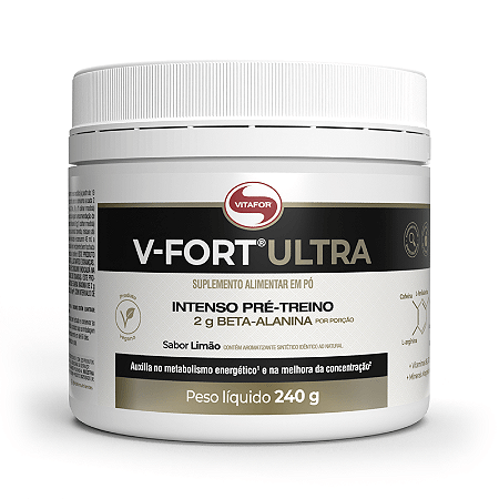 V-Fort Ultra I Vitafor - Sabor: Limão (240g)