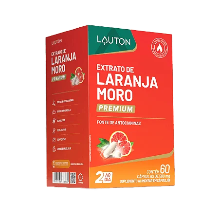 Extrato de Laranja Moro Premium I Lauton - (60 cápsulas)