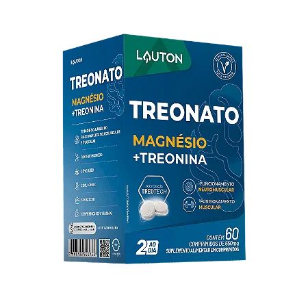 Treonato Magnésio + Treonina I Lauton (60 cápsulas)