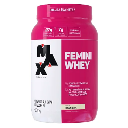 Femini Whey 900g Baunilha Max Titanium