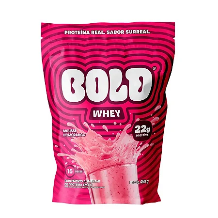 Whey Protein | Bold – Sabor: Mousse de Morango (900g)