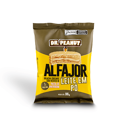 Alfajor I Dr Peanut - Sabor Leite em Pó (35g)