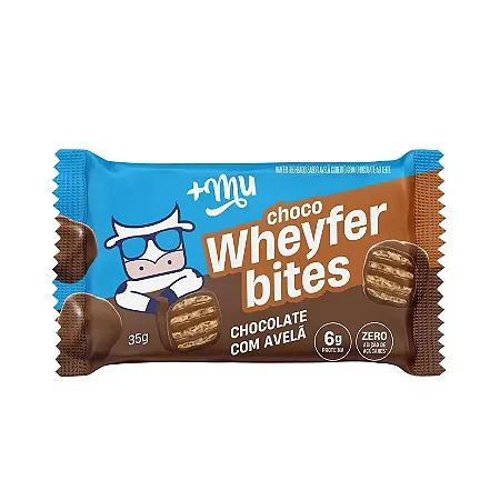 Chocowheyfer Bites Mais Mu - Chocolate com Avelã 35g