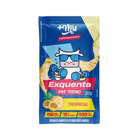 Exquenta Mais Mu - Pré-Treino em Sachê - Tropical - 20g