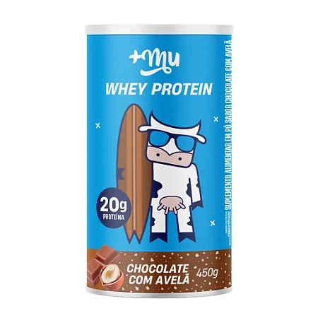 Whey Concentrado Mais Mu - Chocolate com Avelã - 450g