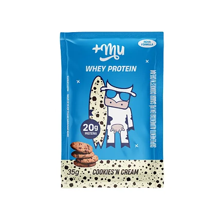 Whey Concentrado Mais Mu - Cookies'n Cream Sachê 35g