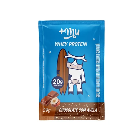 Whey Concentrado Mais Mu - Chocolate com Avelã Sachê 39g