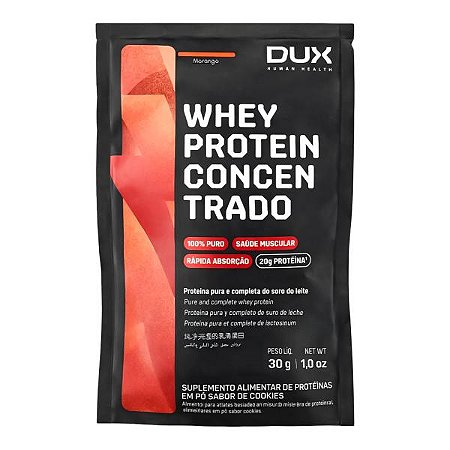 Whey Protein Concentrado - Sachê Morango Dux