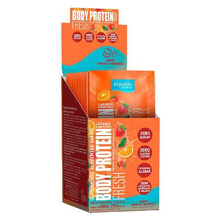 Equaliv Body Protein Fresh Laranja & Morango - Sachê