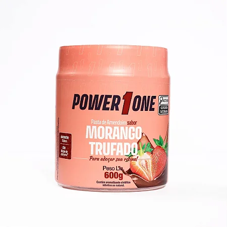 Pasta de Amendoim Power1One - Morango Trufado 600g