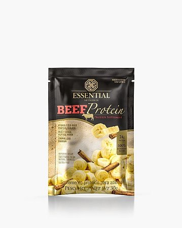 Beef Protein Banana Com Canela Sachê | 1 Dose Essential