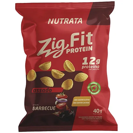 Salgado Proteico Nutrata Zig Fit Protein Barbecue 40g