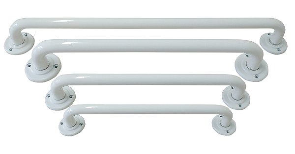 BARRA DE APOIO HORIZONTAL BRANCA - 60 CM