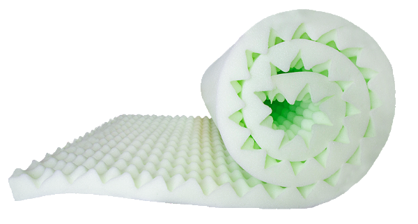 COLCHÃO ORTOPEDICO PIRAMIDAL VÁCUO 0,88 X 1,88 X 4,0CM VERDE D33