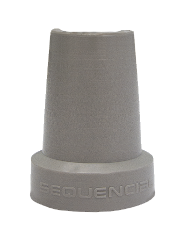 PONTEIRA 7/8" LONGA PLUS CINZA CLARO - 12 UNIDADES