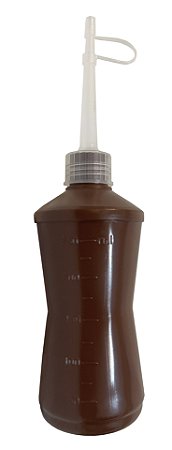 ALMOTOLIA MARROM 250ML BICO RETO - EMBALAGEM COM 12 UNID.