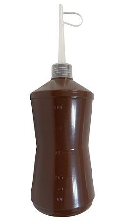 ALMOTOLIA MARROM 500ML BICO RETO - EMBALAGEM COM 12 UNID
