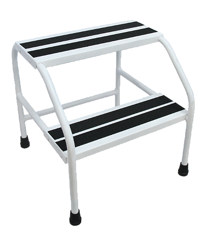 ESCADA HOSPITALAR 02 DEGRAUS ALUMINIO