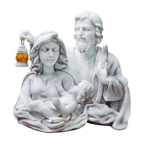 sagrada família busto em mármore