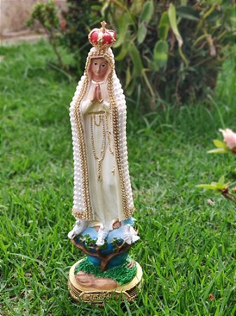 Nossa Senhora de Fátima pérolas 30cm