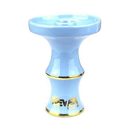 Rosh Seven Hookah Small Gold - Azul Claro