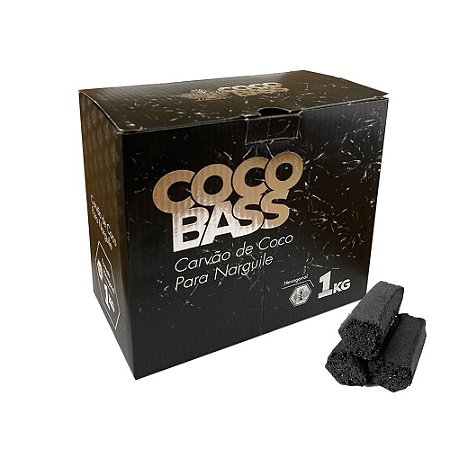 Carvão Coco Bass 1Kg Hexagonal