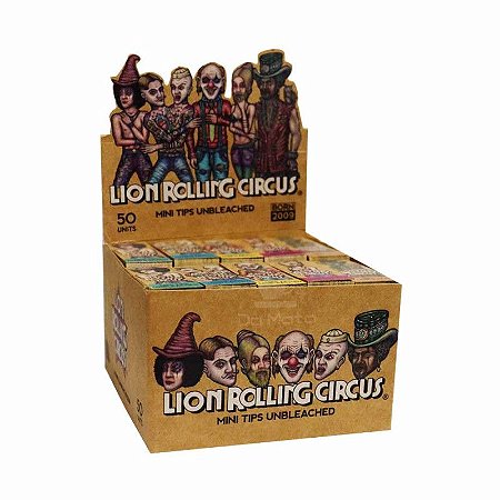 Piteira De Papel Mini Lion Rolling Circus Undreached CX / 50un