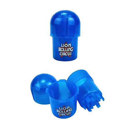 Dichavador De Pote Em Plastico Lion Circus 40mm - Azul