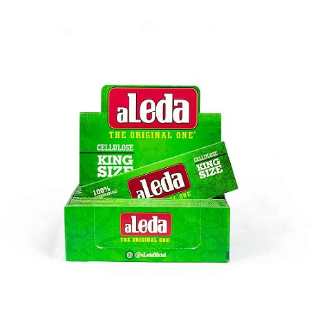 Seda aLeda King Size Extra Slim Celulose Verde (20 Livretos C/ 40 folhas)