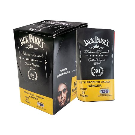 Display Tabaco De Enrolar Cigarro Jack Paiol's Golden Virginia Blend (CX/6un De 30g)