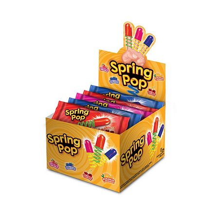 Display Pirulito Spring Pop (25un C/14g) - Tradicional