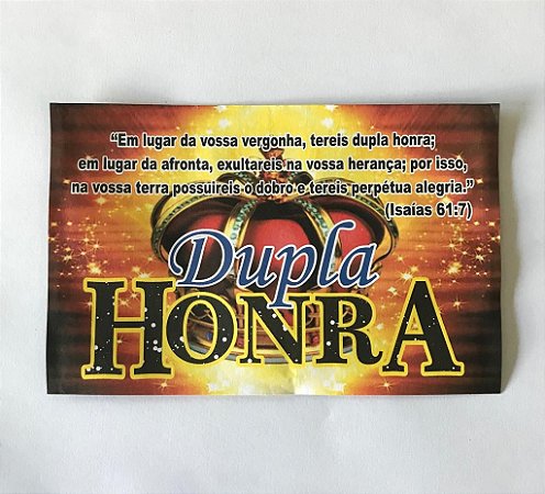 Envelope Dupla Honra - 100 un