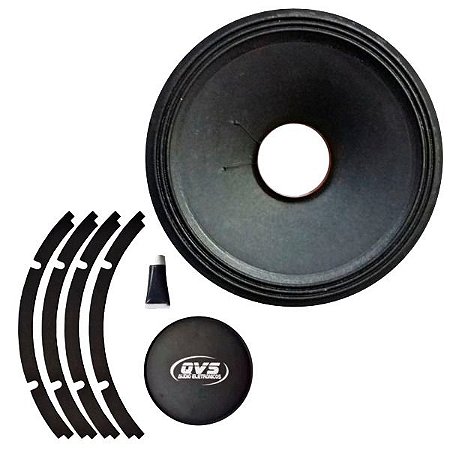 Kit Reparo Alto Falante 15 Polegadas QVS 400W Rms Médio Grave 8 Ohms - 15MGS400