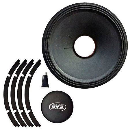 Kit Reparo Alto Falante 18 Polegadas QVS 1750W RMS Trotter - 18TRT3.5K