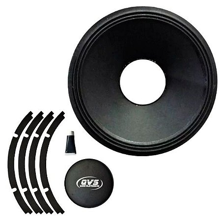 Kit Reparo Alto Falante 6 Polegadas QVS 250W RMS Médio Grave - 6MGS250