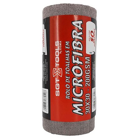SGT ROLO DE TOALHAS EM MICROFIBA 30X30 200GSM 50UN COD 1801010505