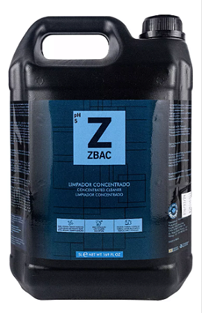 LIMPADOR CONCENTRADO ZBAC EASYTECH 5LTS